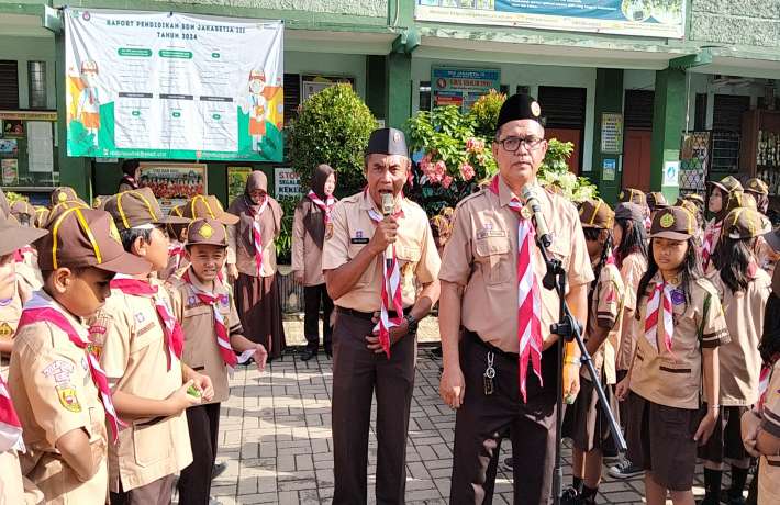 Pelantikan Siaga Mula dan Bantu di SDN Jakasetia III: Membangun Generasi Pramuka yang Berkarakter